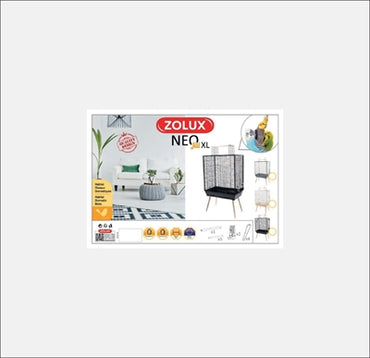 Zolux Vogelkäfig Neo Jili Xl Schwarz