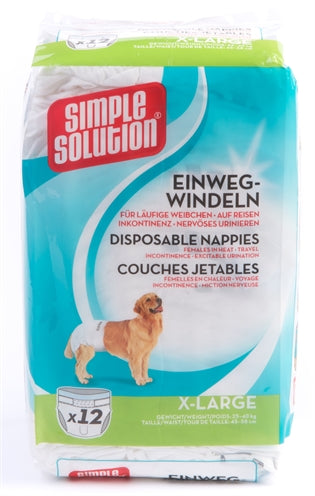 Simple Solution Einfache LÃ¶sung Einweg-Hundewindel