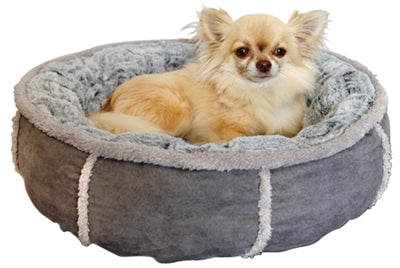 Rosewood Hundekorb PlÃ¼sch-Donut Grau
