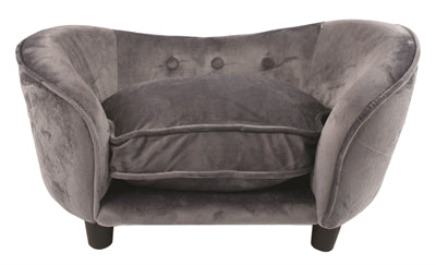 Enchanted Pet Verzaubertes Hundekorb-Sofa Ultra-PlÃ¼sch-Kuschelsofa Dunkelgrau