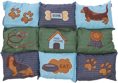Trixie Hundekissen Patchwork Blau / GrÃ¼n