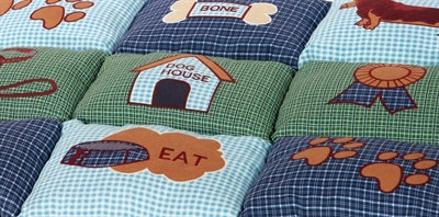 Trixie Hundekissen Patchwork Blau / GrÃ¼n