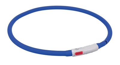 Trixie Leuchtendes Hundehalsband Usb Silikon Wiederaufladbar KÃ¶nigsblau