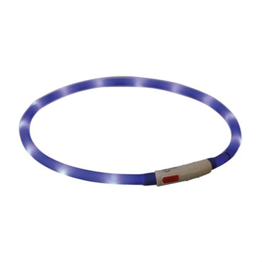 Trixie Leuchtendes Hundehalsband Usb Silikon Wiederaufladbar KÃ¶nigsblau