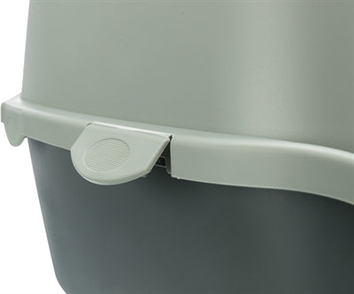 Trixie Be Eco Recyceltes Katzenklo Vico Mit Haube Anthrazit/GrÃ¼n
