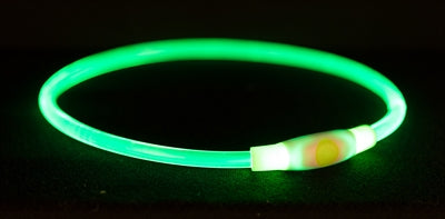 Trixie Leuchtkragen Usb Blitzlicht Wiederaufladbar Tpu GrÃ¼n
