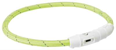 Trixie Leuchthalsband Hund Blitz Usb Tpu / Nylon GrÃ¼n