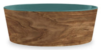 Tarhong Hund Oliv Melamin Holzdruck / Teal MeergrÃ¼n