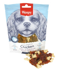 Wanpy OfengerÃ¶stetes HÃ¼hnerfleisch / Kalzium-Knochen-Twistswanpy Jerky