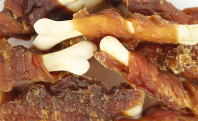 Wanpy OfengerÃ¶stetes HÃ¼hnerfleisch / Kalzium-Knochen-Twistswanpy Jerky