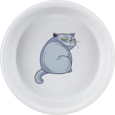 Trixie / Wasserschale WÃ¼tende Katze Grau