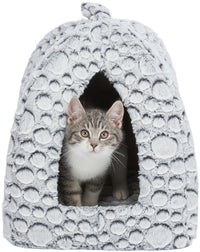 Trixie Katze Korb Iglo Mila PlÃ¼sch Weiss / Grau