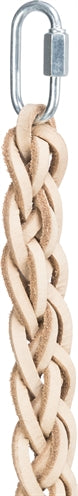 Trixie SchnÃ¼rsenkel Leder Mit Holzperlen Natur