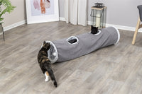 Trixie Katze Spielen Tunnel Harvey Velours / PlÃ¼sch Grau