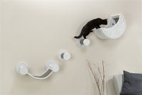 Trixie Cat Kletterset FÃ¼r Wand 4 Kletterstellen Weiss/Grau