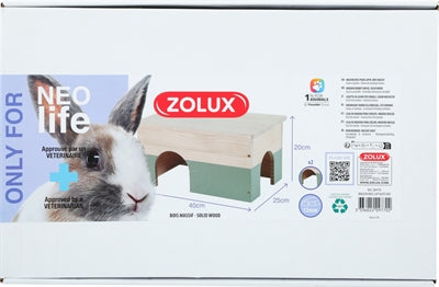 Zolux Neolife Holzhaus Kaninchen GrÃ¼n