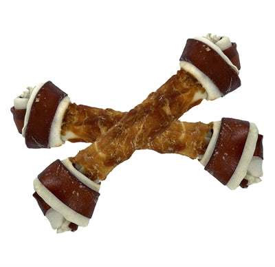 Petstyle Living Geknotet Knochen Mehrfarbig Mit Huhn