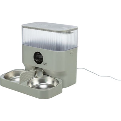 Trixie Futter-/Trinkschale Doppelt FÃ¼r #24347 Kunststoff/Edelstahl Weiss