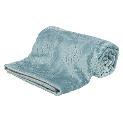 Trixie Hundedecke Barry Weicher PlÃ¼sch Blau/Grau