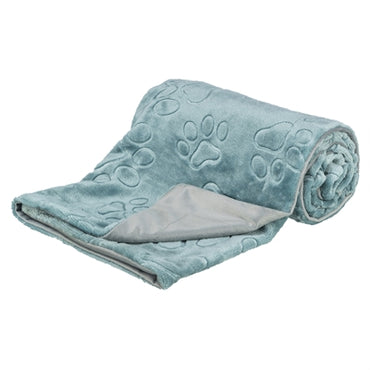 Trixie Hundedecke Barry Weicher PlÃ¼sch Blau/Grau