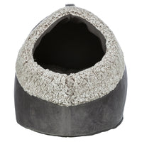 Trixie Cat Basket Iglo Calida WÃ¤rme Reflektierend Grau-Weiss/Schwarz