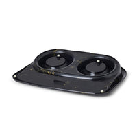 Savic Butler Futter- Und Trinkschale Mit Tablett Marmor Schwarz/Gold